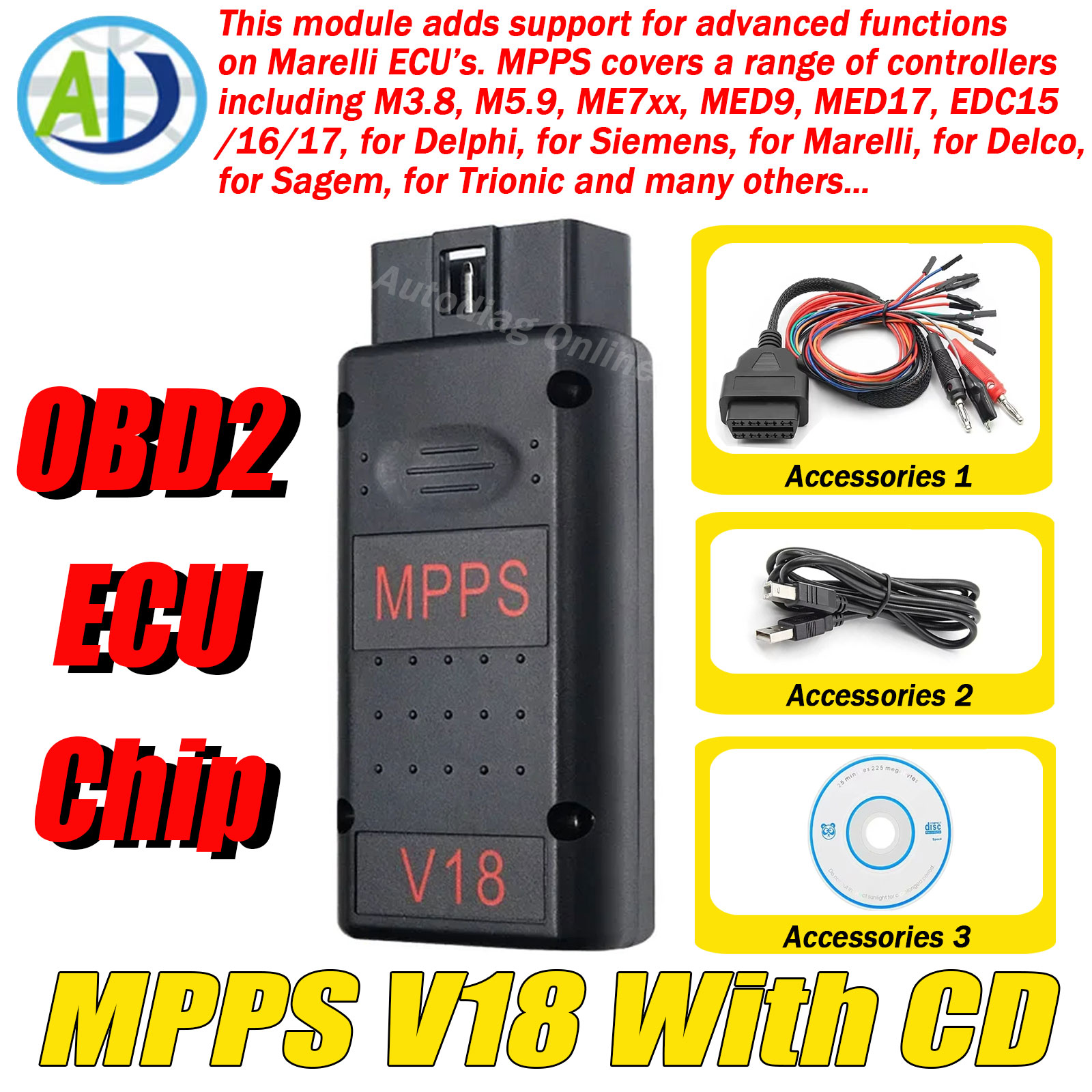 MPPS V18 OBD2 Интерфейс сканер – обзор и цена Ecu Flasher Mpps V18