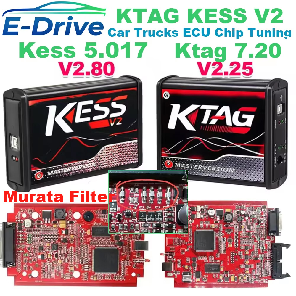 KESS V2.80 V5.017 KTAG 4LED V7 – обзор и цена Ecu Programmer Kess V2